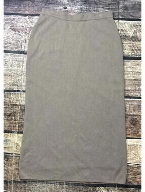 VTG Gispa Donna Maxi Skirt Womens XL 32x27 Cashmere Wool Pencil Made in Italy